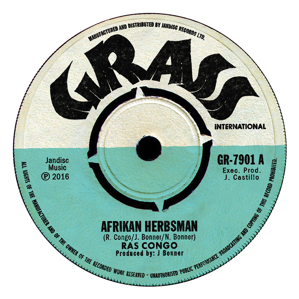 RAS CONGO "Afrikan Herbsman" / The Black Emeralds "Stumbling Rock"