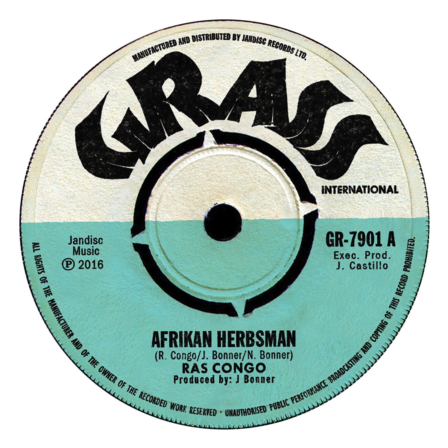 RAS CONGO "Afrikan Herbsman" / The Black Emeralds "Stumbling Rock"