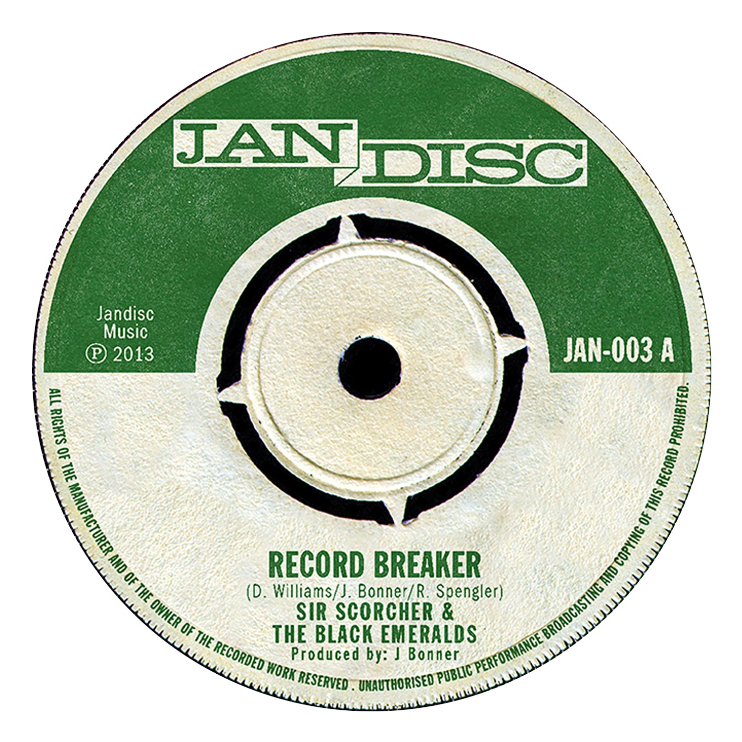 SIR SCORCHER "Record Breaker" /  Robby Spengler & The Black Emeralds "Hell To Pay"