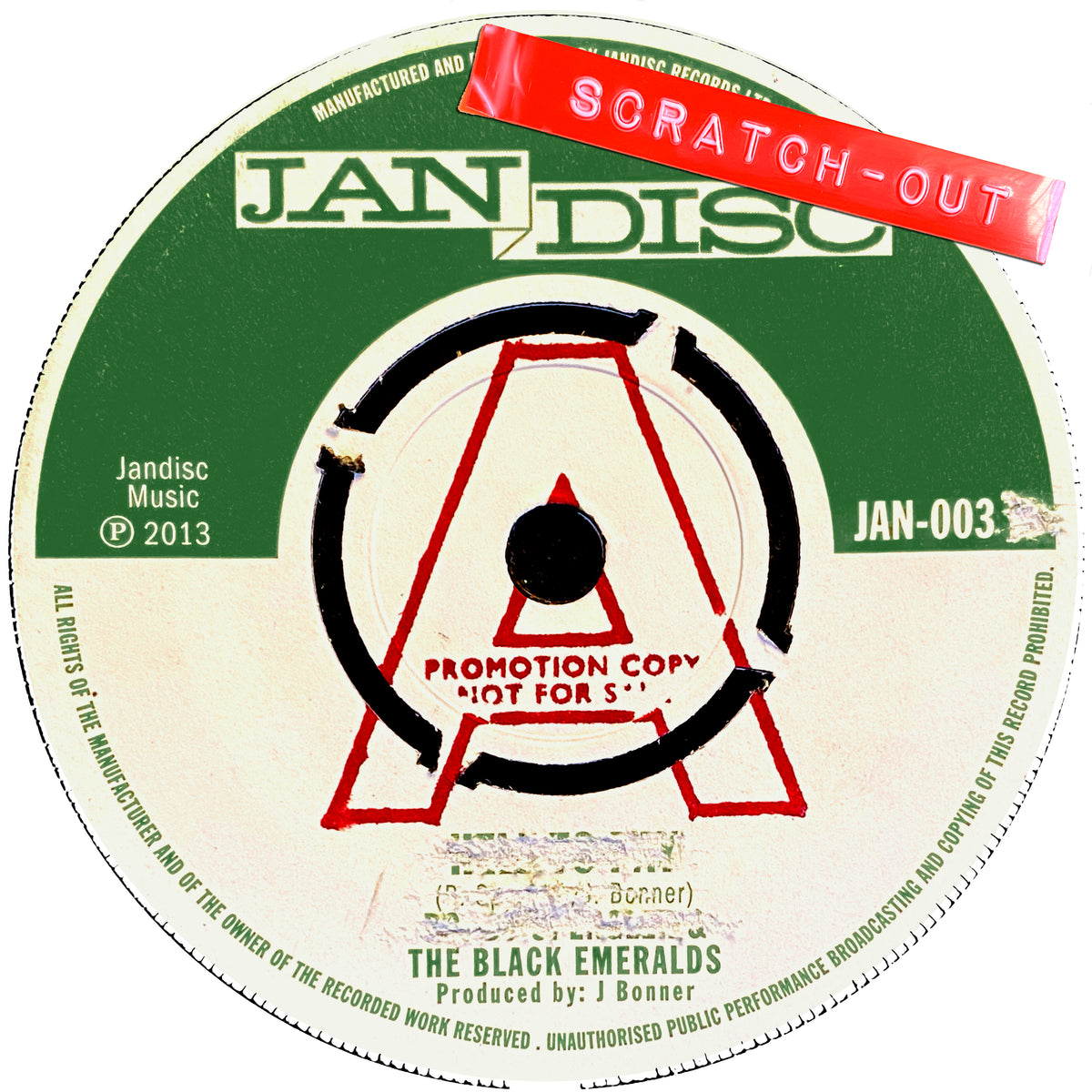 SCRACH-OUT PROMO: SIR SCORCHER "Record Breaker" /  Robby Spengler & The Black Emeralds "Hell To Pay"